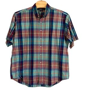 Ralph Lauren men’s short sleeve plaid shirt XXL